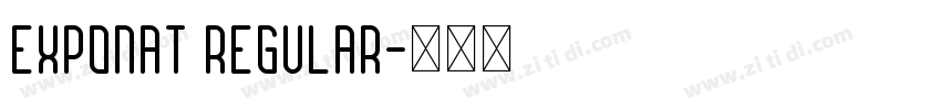 Exponat Regular字体转换